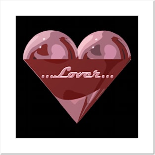 Lover heart Posters and Art